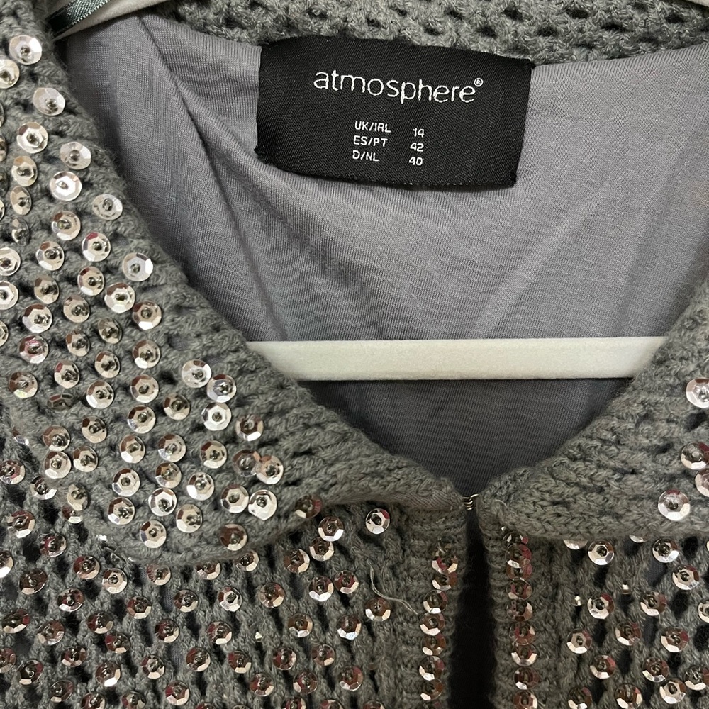 Atmosphere Silver Sequin Jacket - image 2